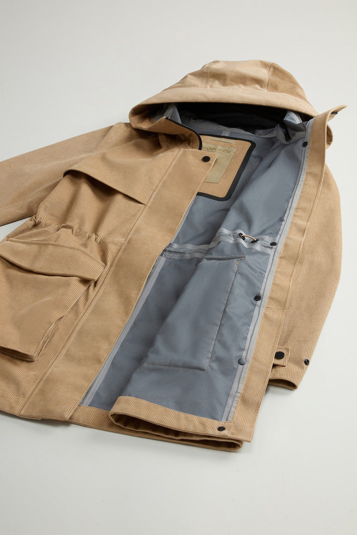 3-in-1 Parka in Three-Layered Corduroy (Cornstalk) - Detail View 9