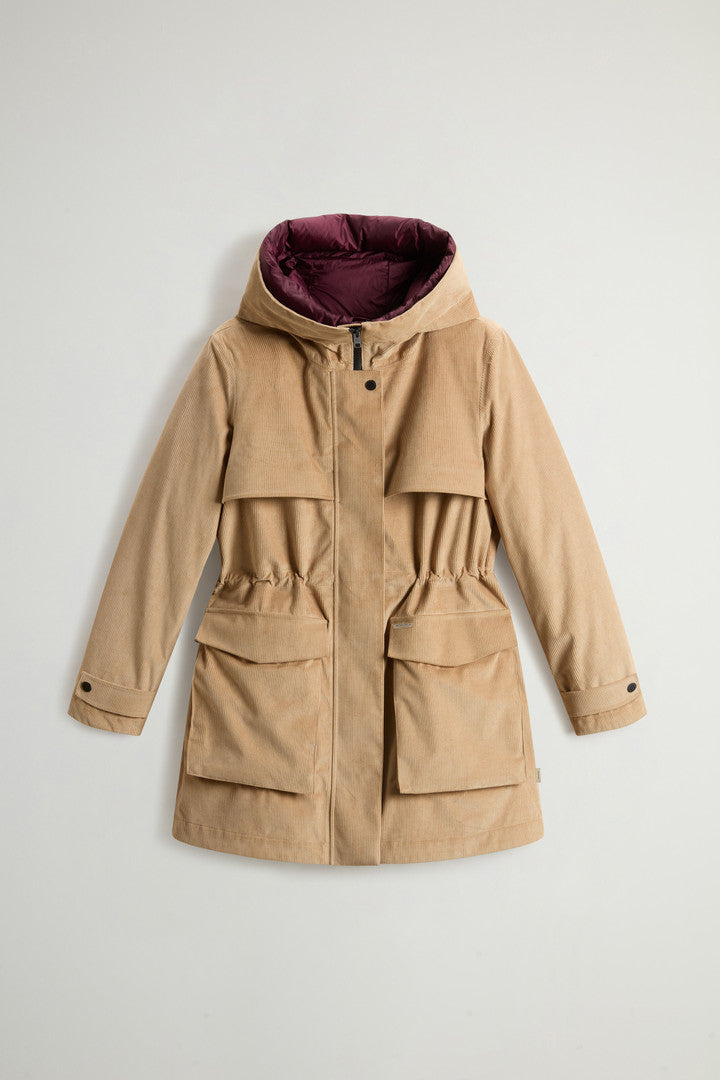 3-in-1 Parka in Three-Layered Corduroy (Cornstalk) - Main View