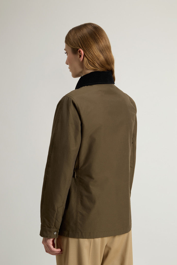Ramar Cloth Jacket with Corduroy Collar (Soil Brown) - Detail View 2