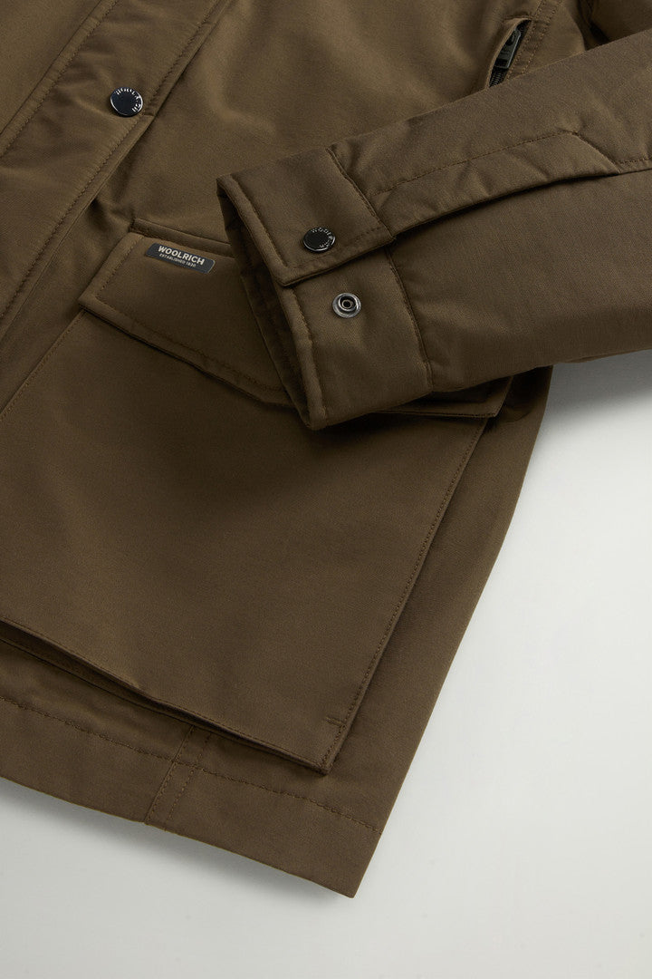 Ramar Cloth Jacket with Corduroy Collar (Soil Brown) - Detail View 6