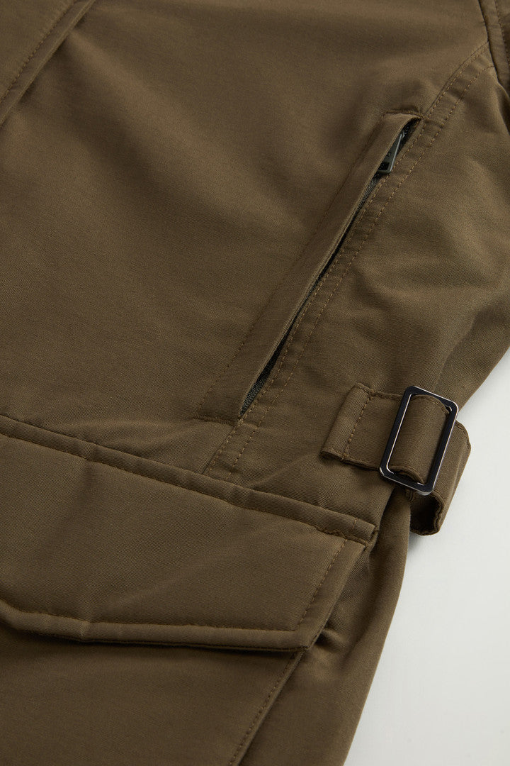 Ramar Cloth Jacket with Corduroy Collar (Soil Brown) - Detail View 7