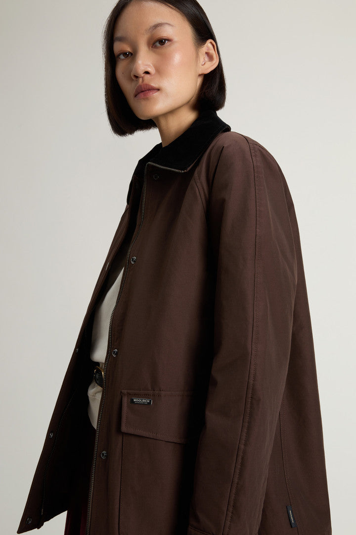 Ramar Cloth Jacket with Corduroy Collar (Dark Green) - Detail View 4