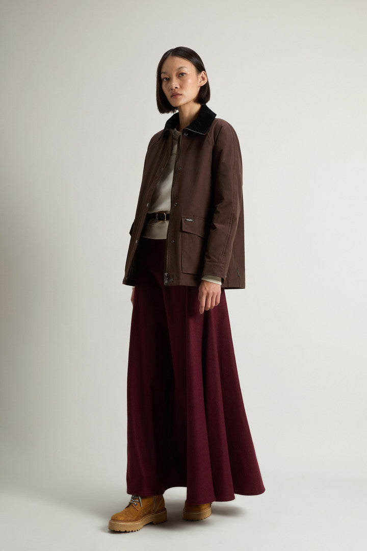 Ramar Cloth Jacket with Corduroy Collar (Soil Brown) - Detail View 2