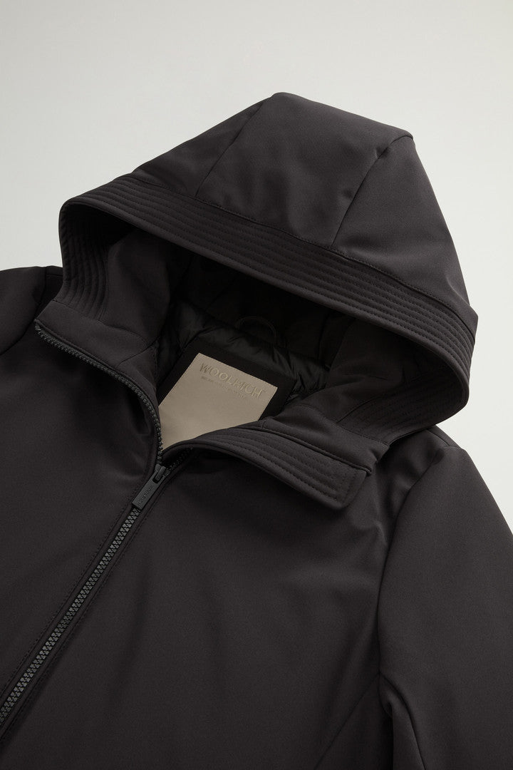 FirthÂ Parka in Tech Softshell (Dark Green) - Detail View 6