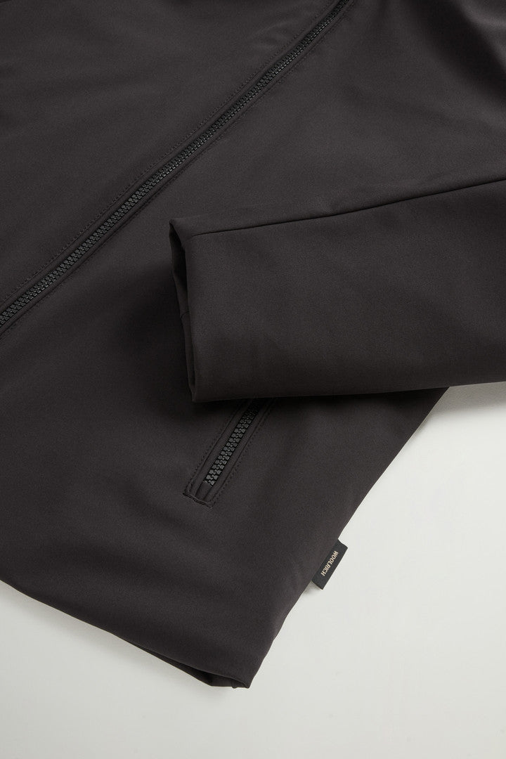 FirthÂ Parka in Tech Softshell (Black) - Detail View 6
