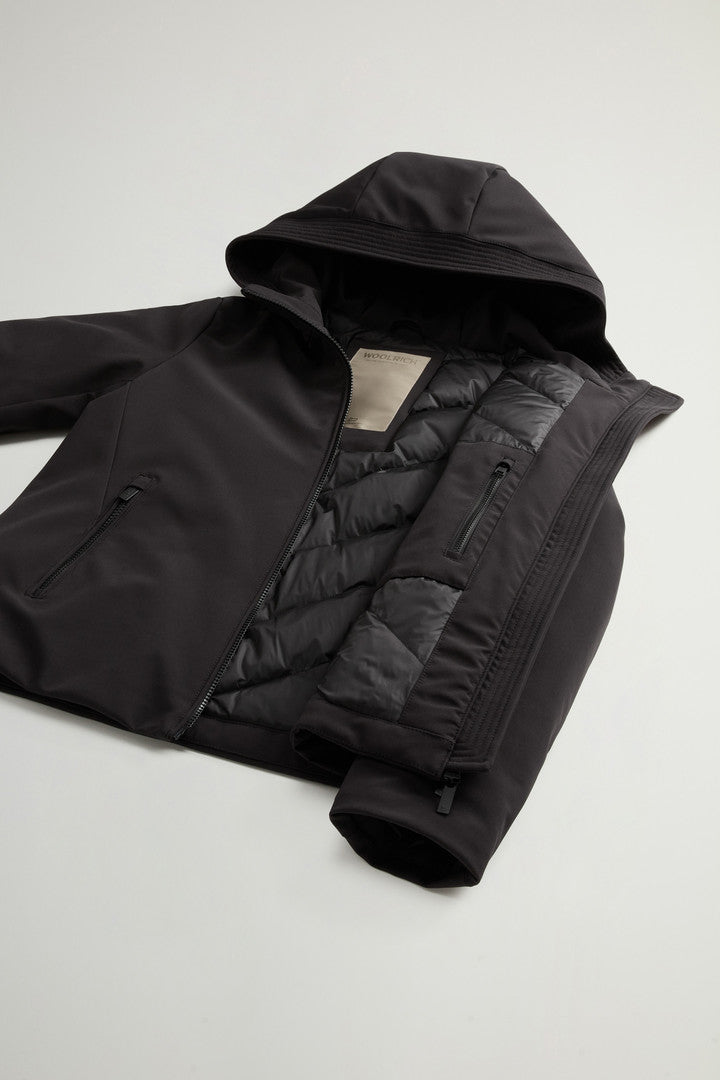 FirthÂ Parka in Tech Softshell (Dark Green) - Detail View 8