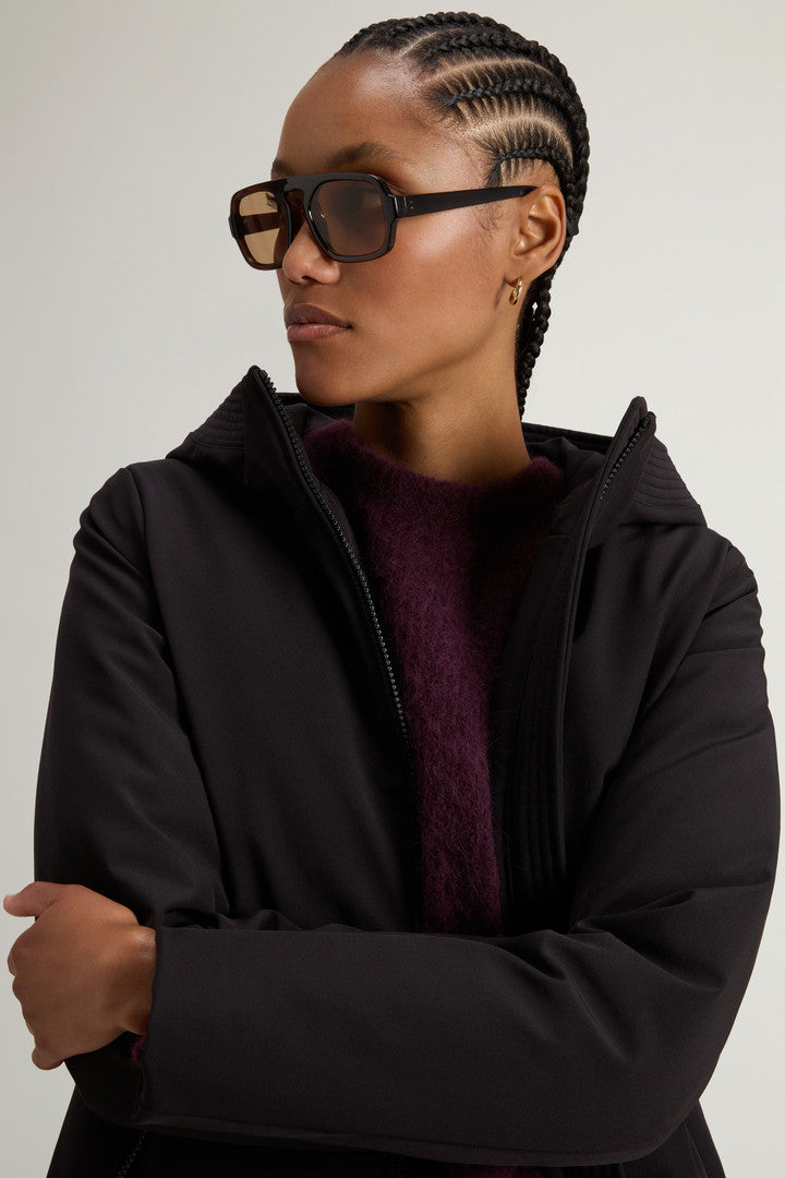 FirthÂ Parka in Tech Softshell (Black) - Detail View 4