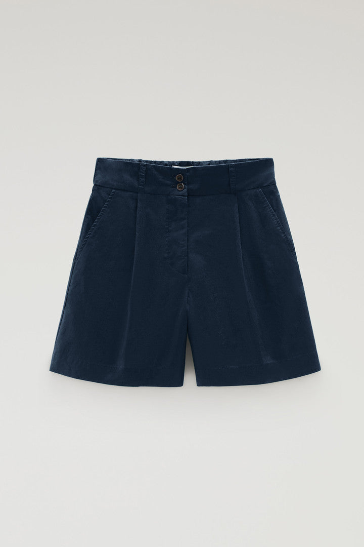 Pure Cotton Poplin Shorts (Black) - Detail View 6
