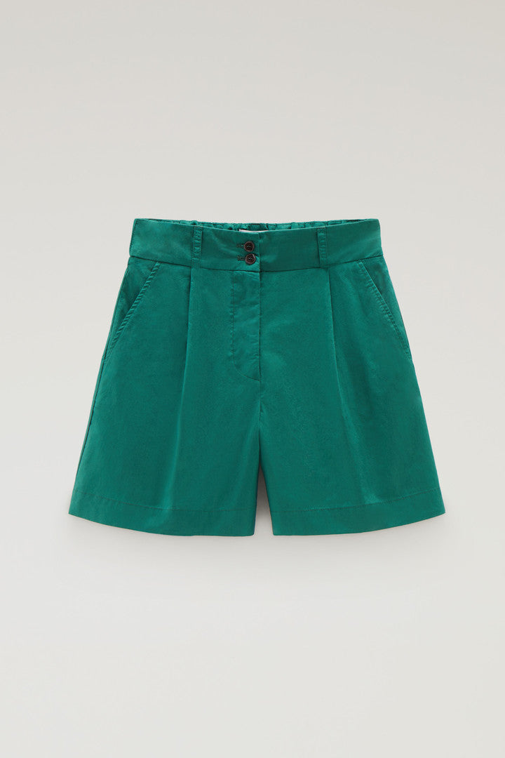 Pure Cotton Poplin Shorts (Black) - Detail View 7
