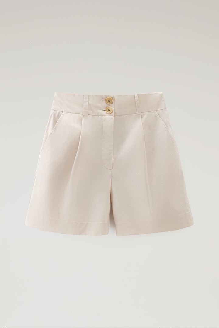 Pure Cotton Poplin Shorts (Light Oak) - Main View