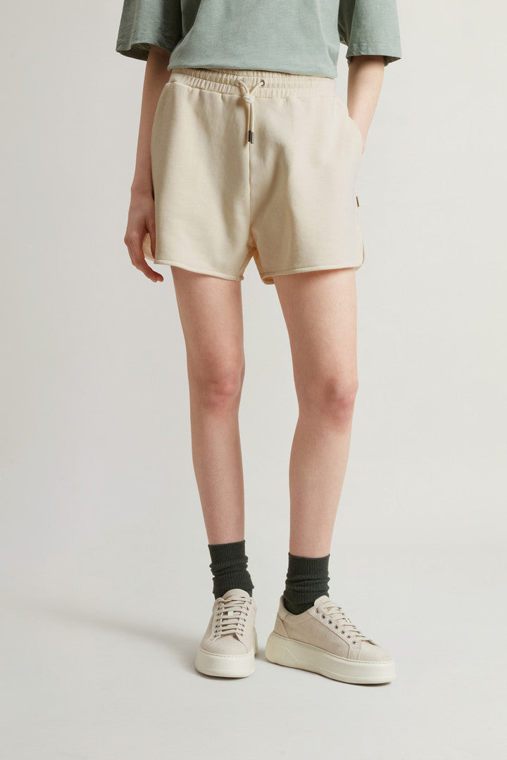 Pure Cotton Fleece Shorts (Melton Blue) - Detail View 2