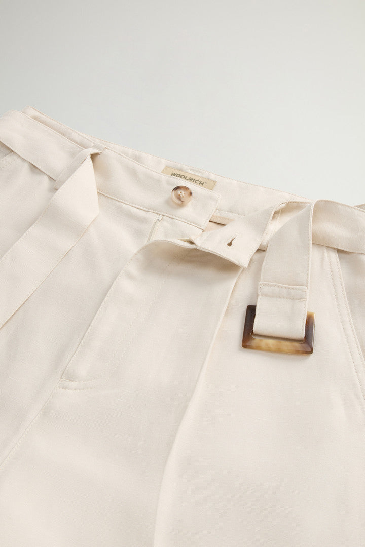 Garment-Dyed Linen-Blend Bermuda Shorts (Light Oak) - Detail View 4