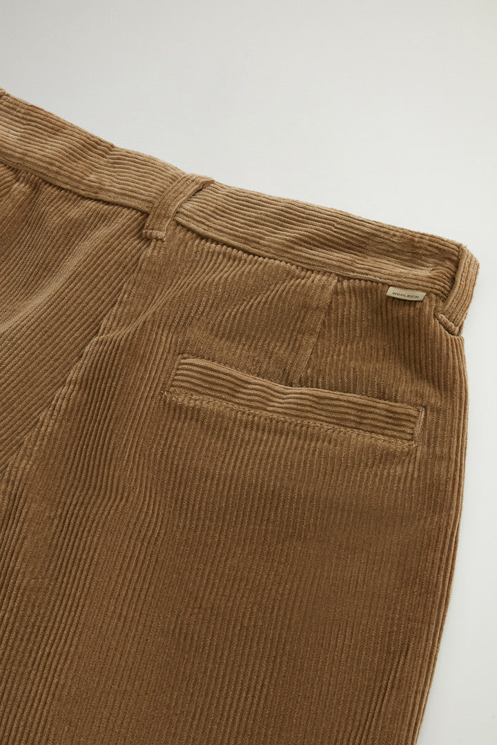 Wide-Leg Corduroy Shorts (Cornstalk) - Detail View 4