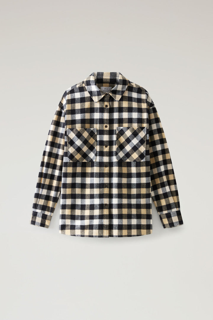 Flannel Check Shirt (Beige Buffalo) - Main View