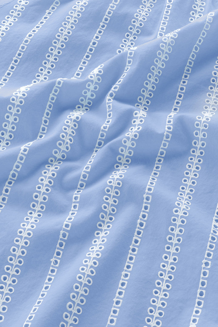 Embroidered Blouse in Pure Cotton (Plaster White) - Detail View 3