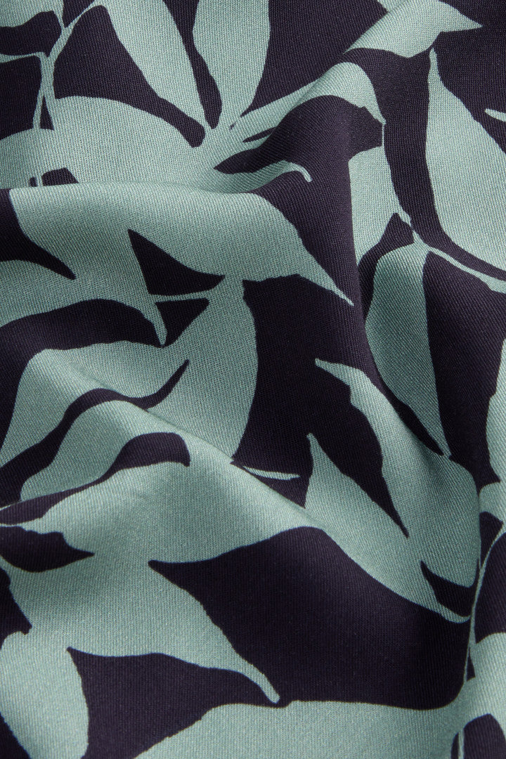 Bowling-Collar Shirt (Chinois Green Leaf) - Detail View 6
