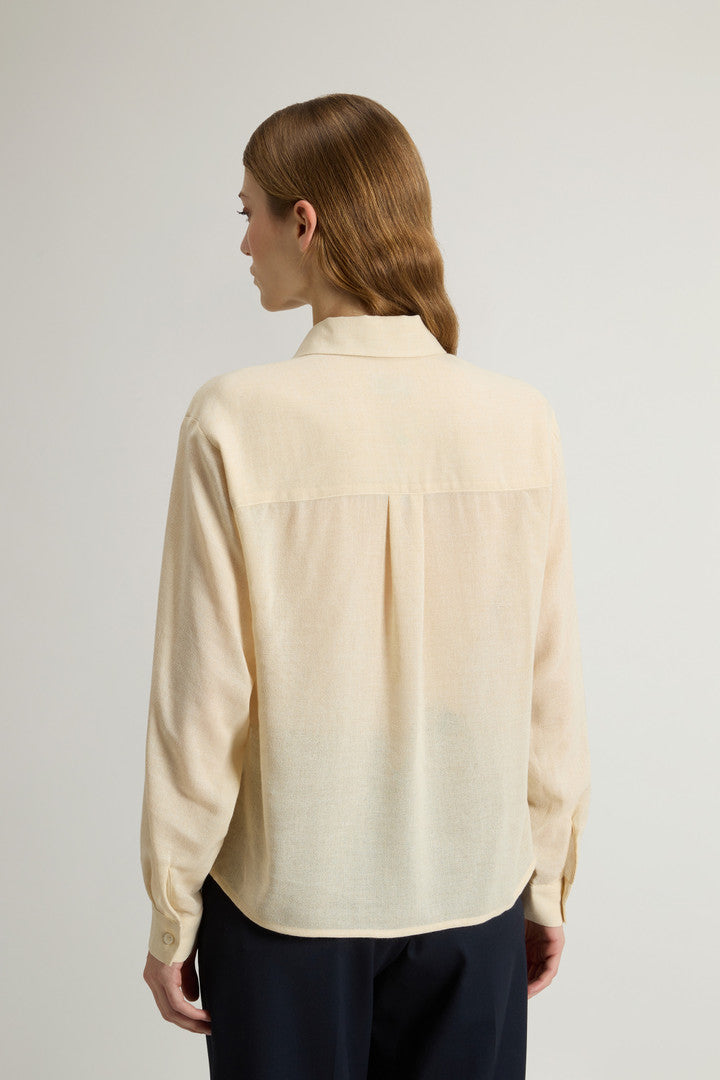 Shirt in Italian Brushed Fabric (Elderberry Buffalo) - Detail View 3