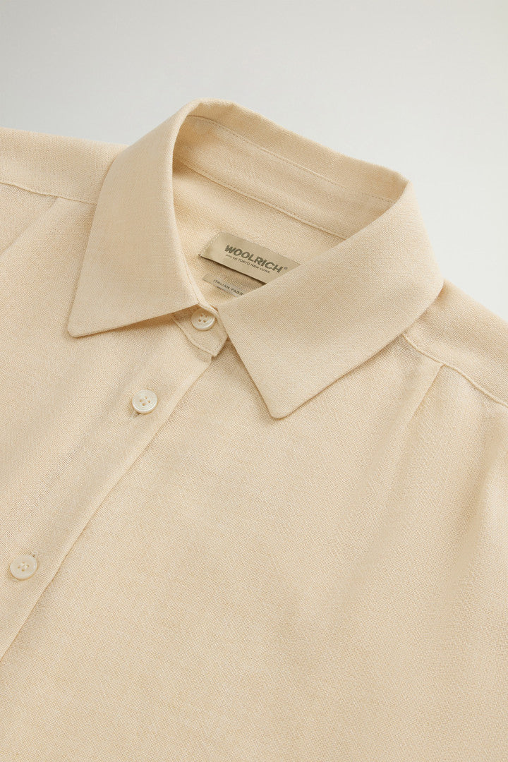 Shirt in Italian Brushed Fabric (Elderberry Buffalo) - Detail View 6