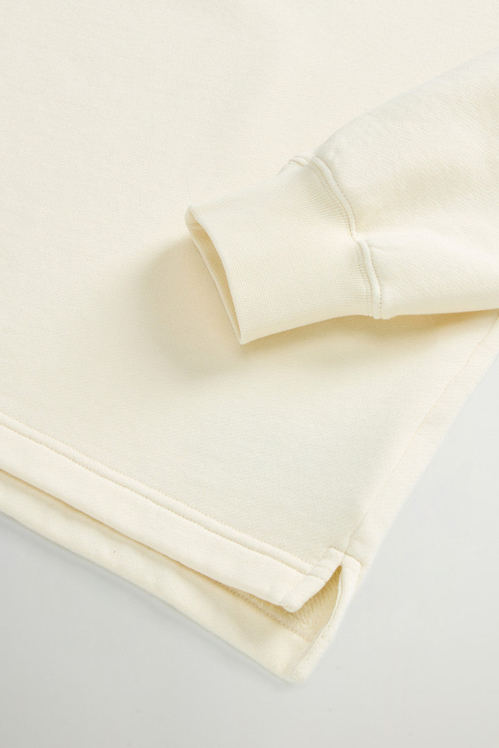 Crewneck Sweatshirt in Pure Cotton (Yellow Pear) - Detail View 7