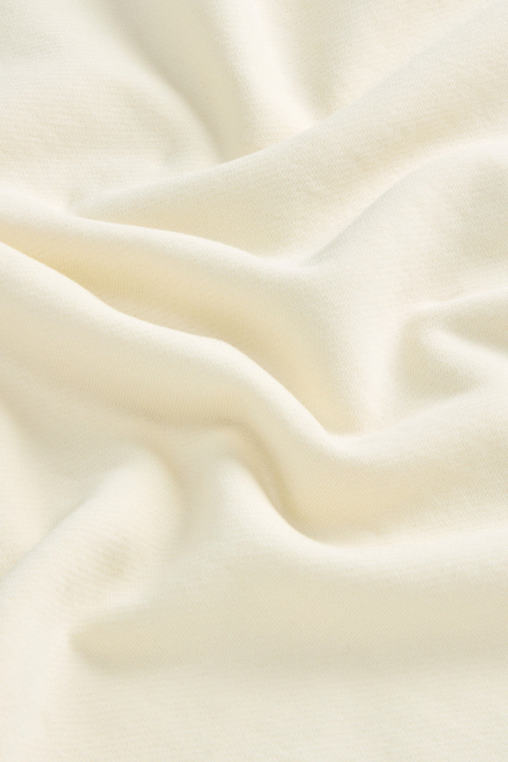 Crewneck Sweatshirt in Pure Cotton (White) - Detail View 7