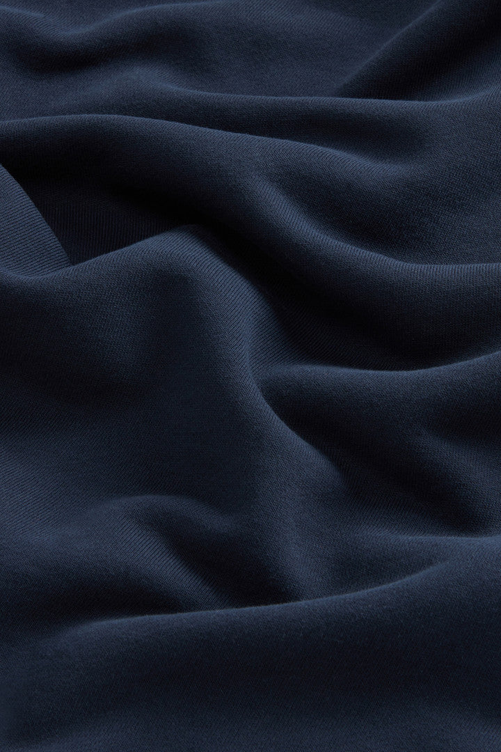 Pure Cotton Hoodie (Melton Blue) - Detail View 7