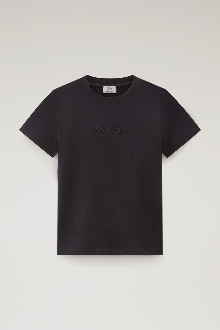 Pure Cotton T-Shirt with an Embroidered Logo (Koi) - Detail View 5