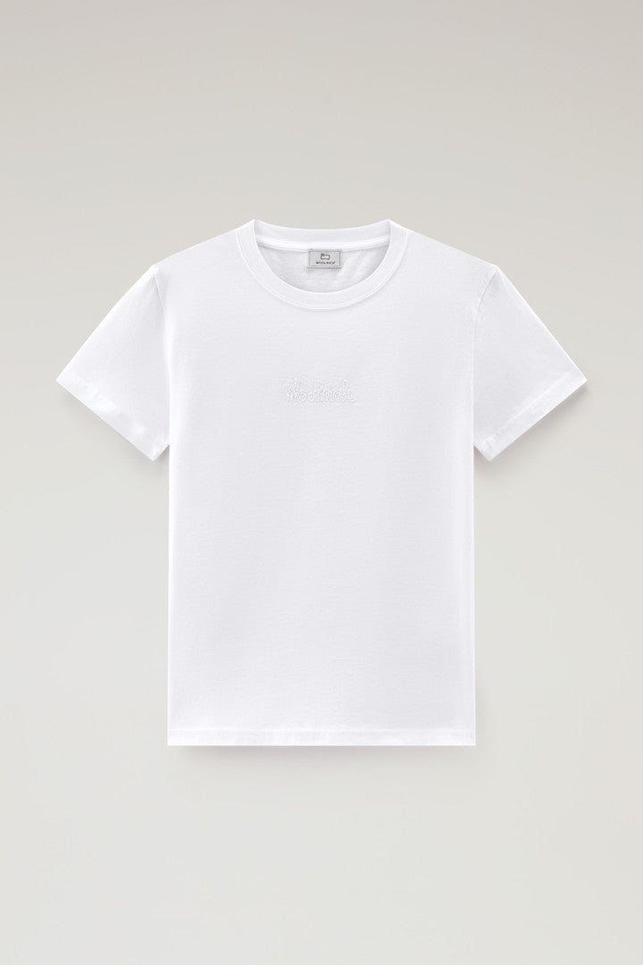 Pure Cotton T-Shirt with an Embroidered Logo (Koi) - Detail View 4