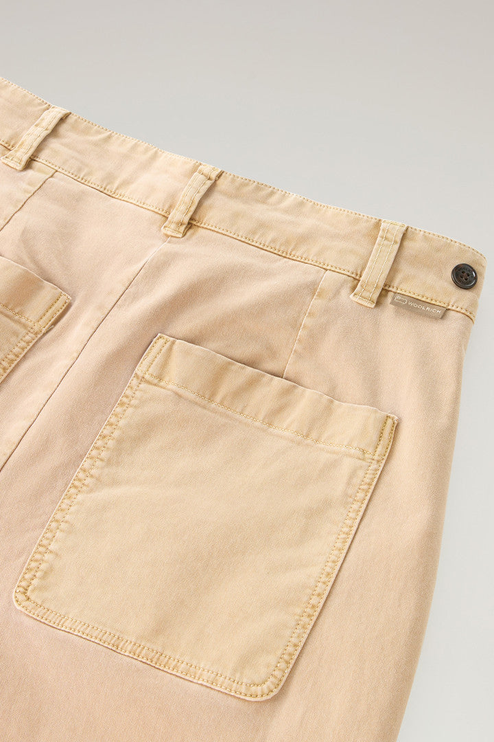Garment-Dyed Chino Pants in Stretch Cotton Twill (Melton Blue) - Detail View 4