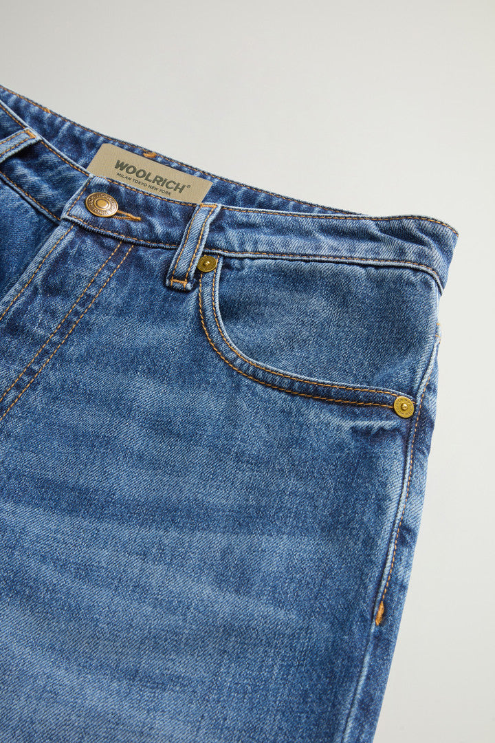 Garment-dyed Denim Pants (Indigo) - Main View
