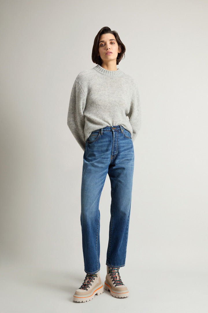 Garment-dyed Denim Pants (Indigo) - Detail View 1