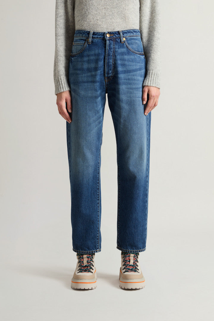 Garment-dyed Denim Pants (Indigo) - Detail View 2