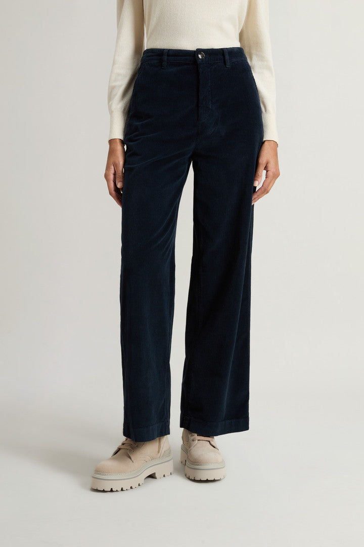 Garment-Dyed Corduroy Pants (Melton Blue) - Detail View 2