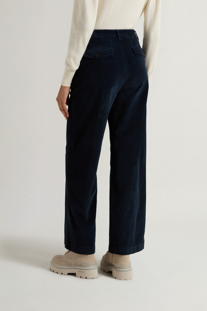 Garment-Dyed Corduroy Pants (Melton Blue) - Detail View 3