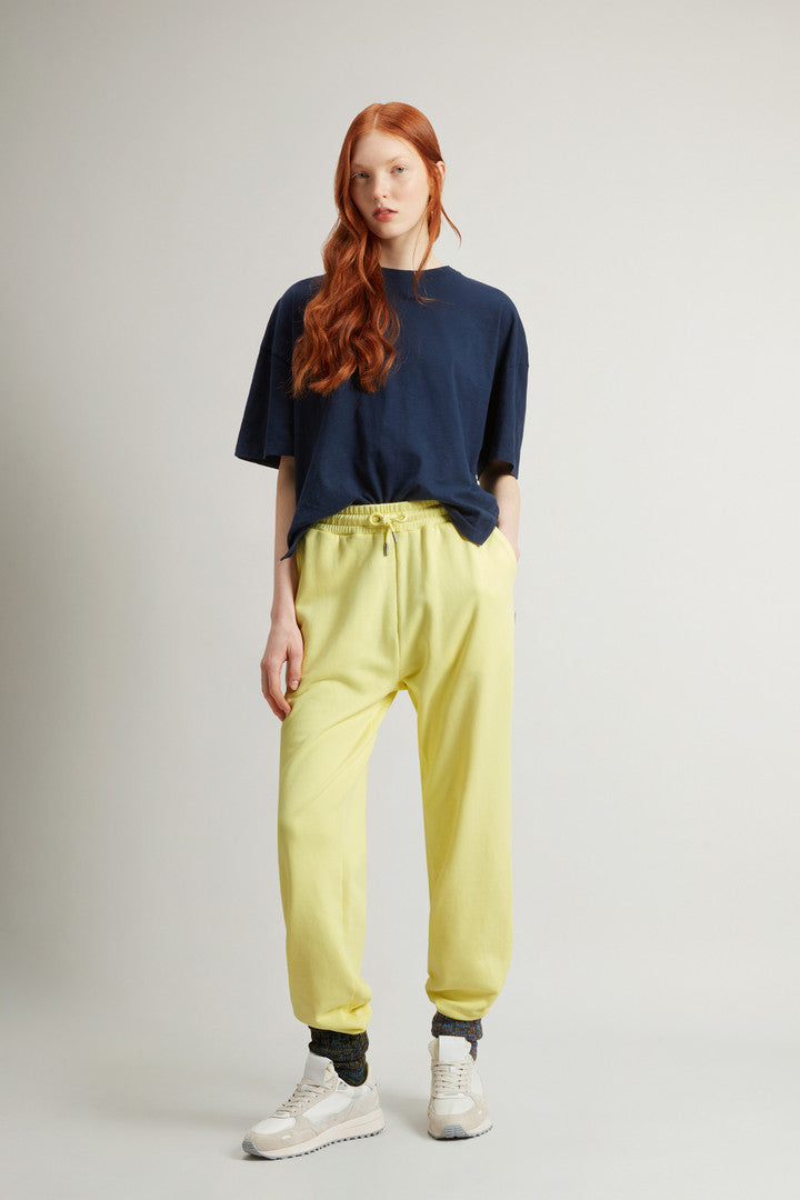 Pure Cotton Fleece Pants (Yellow Pear) - Detail View 1
