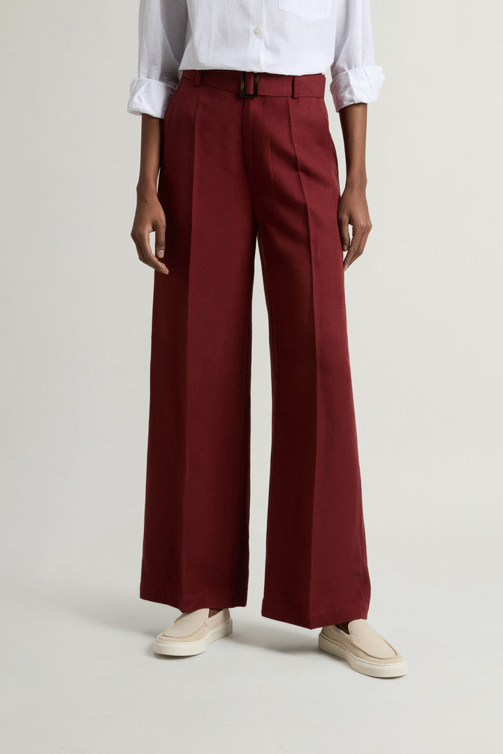 Garment-Dyed Linen-Blend Pants (Light Oak) - Detail View 2