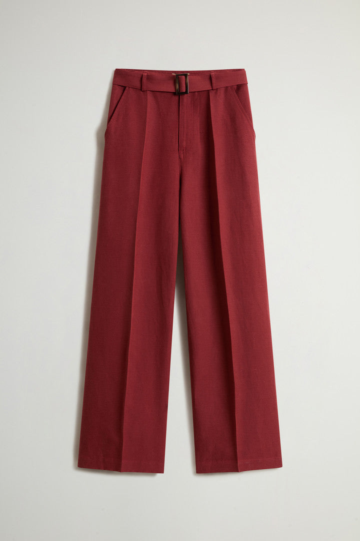Garment-Dyed Linen-Blend Pants (Light Oak) - Detail View 4