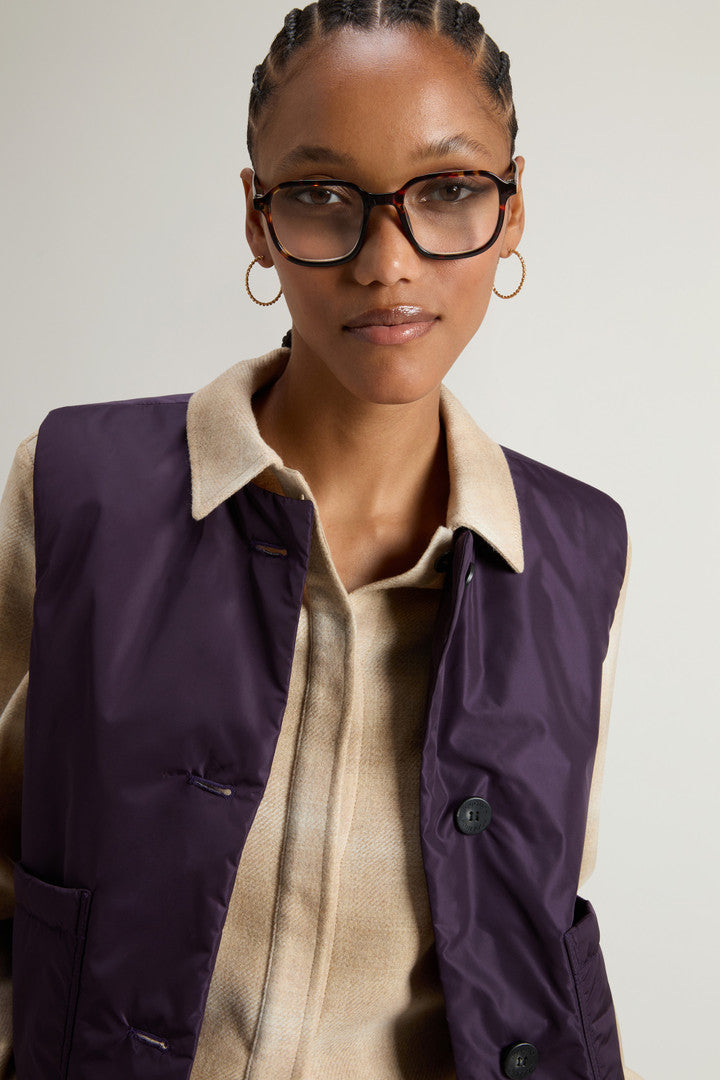 Crewneck Nylon Vest (Nightshade) - Detail View 4