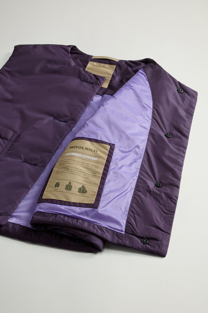 Crewneck Nylon Vest (Nightshade) - Detail View 8