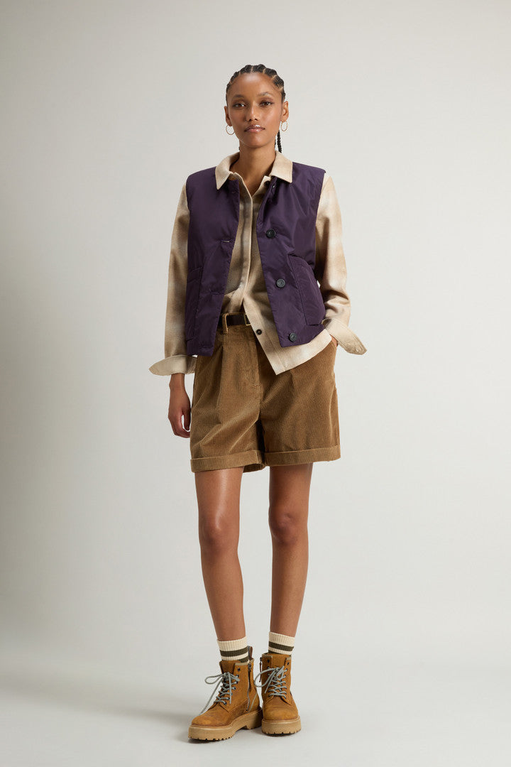 Crewneck Nylon Vest (Nightshade) - Detail View 2