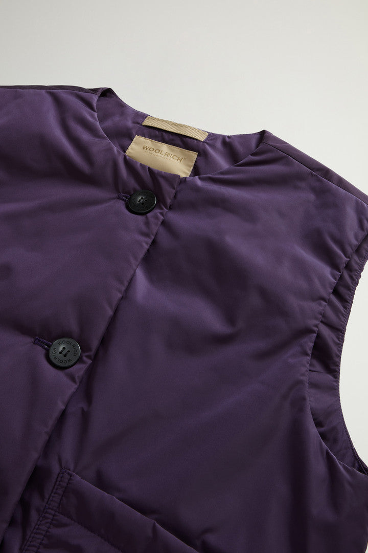 Crewneck Nylon Vest (Nightshade) - Detail View 5