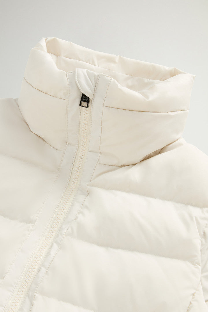 Quilted Microfiber Shirley Vest (Milky Cream) - Detail View 5