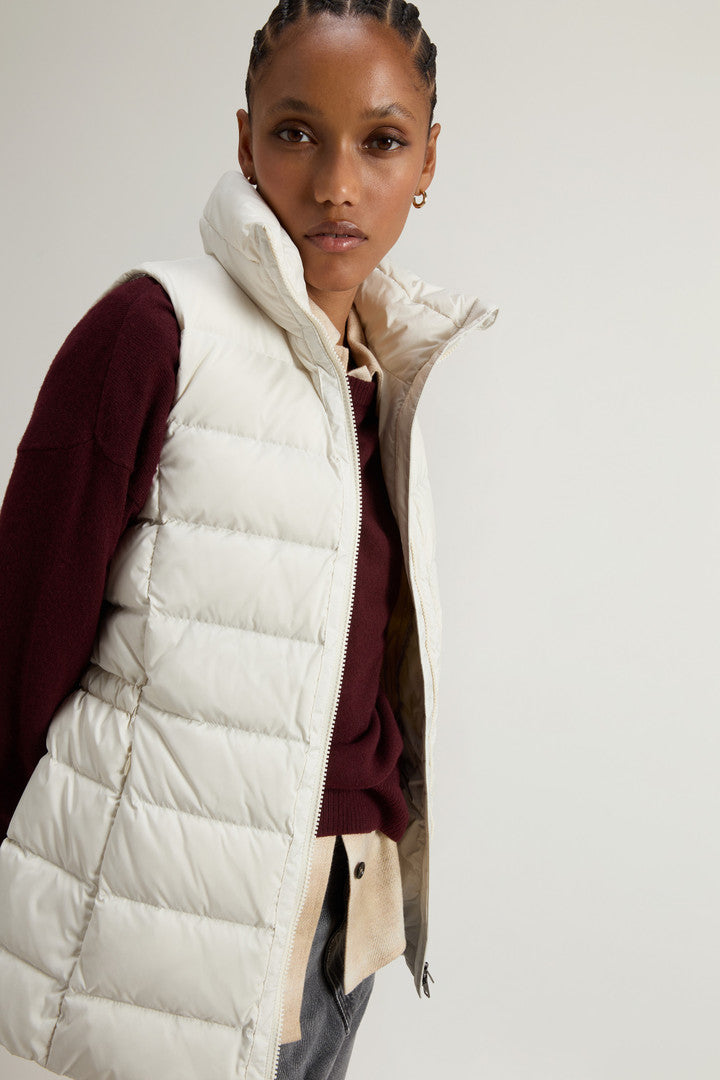 Quilted Microfiber Shirley Vest (Black) - Detail View 4
