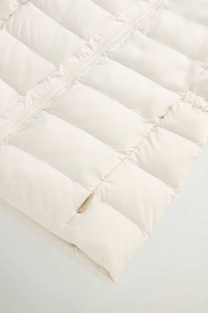 Quilted Microfiber Shirley Vest (Milky Cream) - Detail View 6