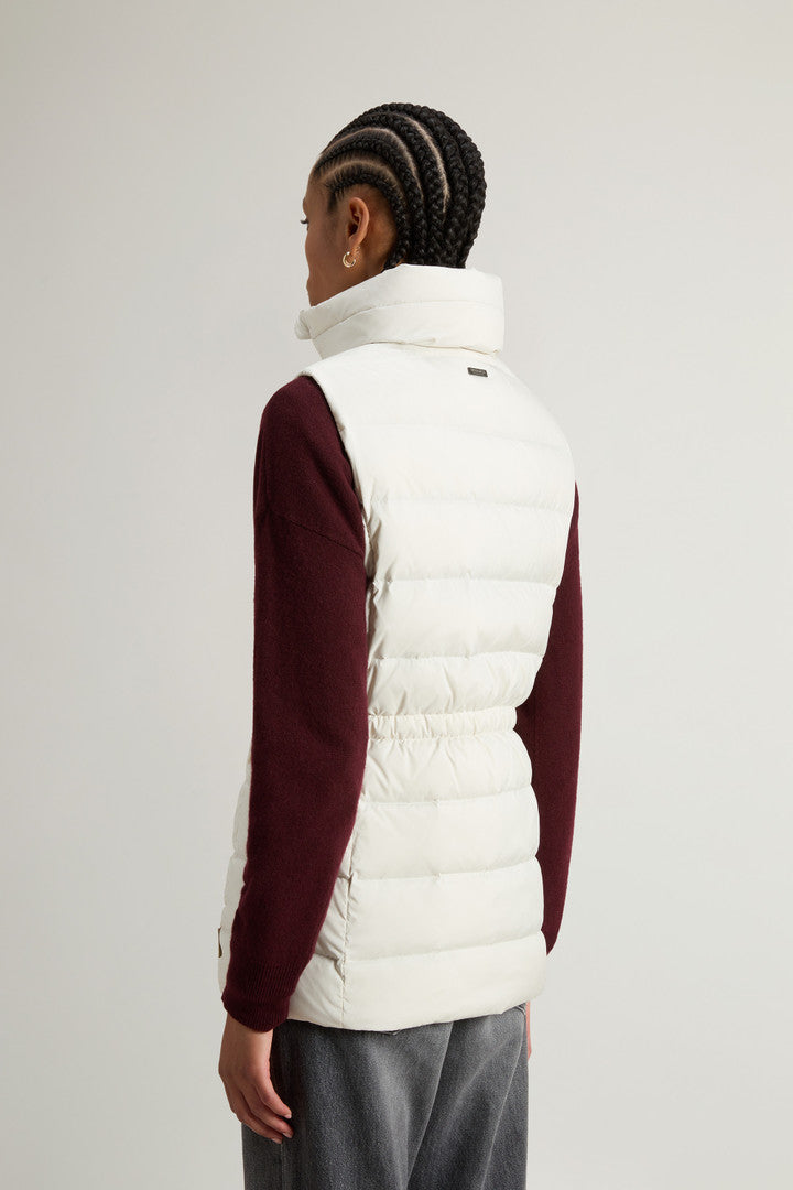 Quilted Microfiber Shirley Vest (Milky Cream) - Detail View 3