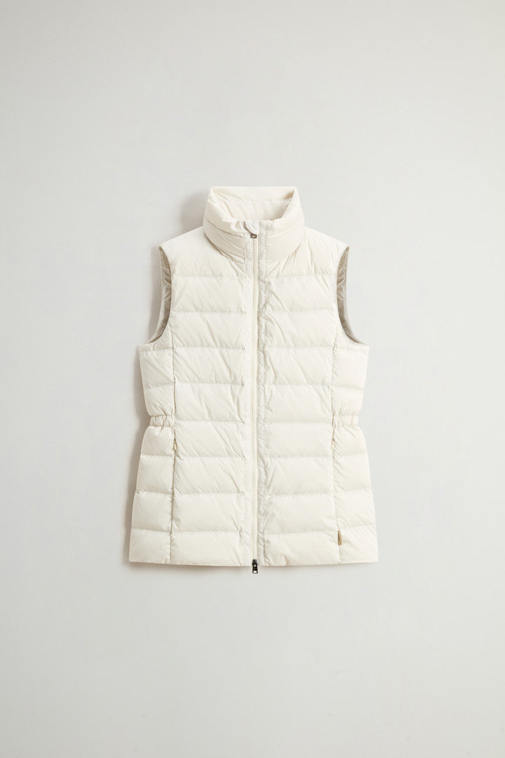 Quilted Microfiber Shirley Vest (Milky Cream) - Main View