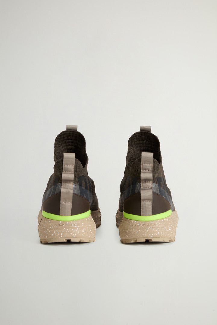 Stretch Fabric Sneakers by Todd Snyder (Mud Mud) - Detail View 2