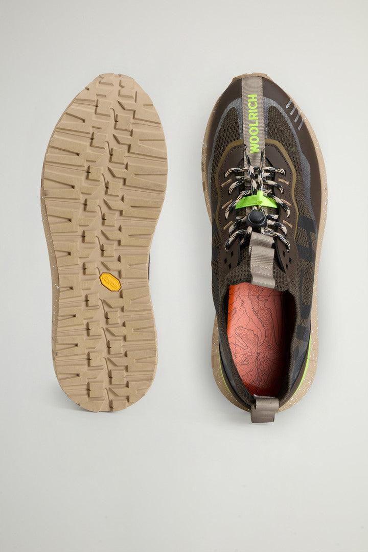 Stretch Fabric Sneakers by Todd Snyder (Grey Off White) - Detail View 3