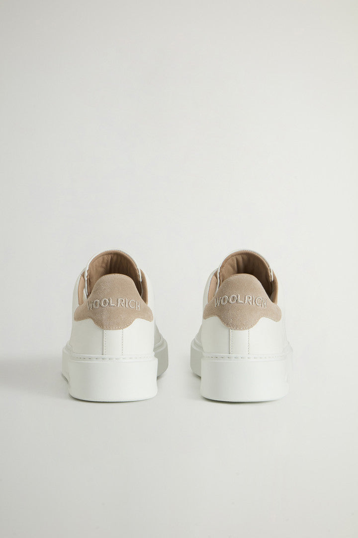 Classic Court Leather Sneakers (White Beige) - Detail View 2