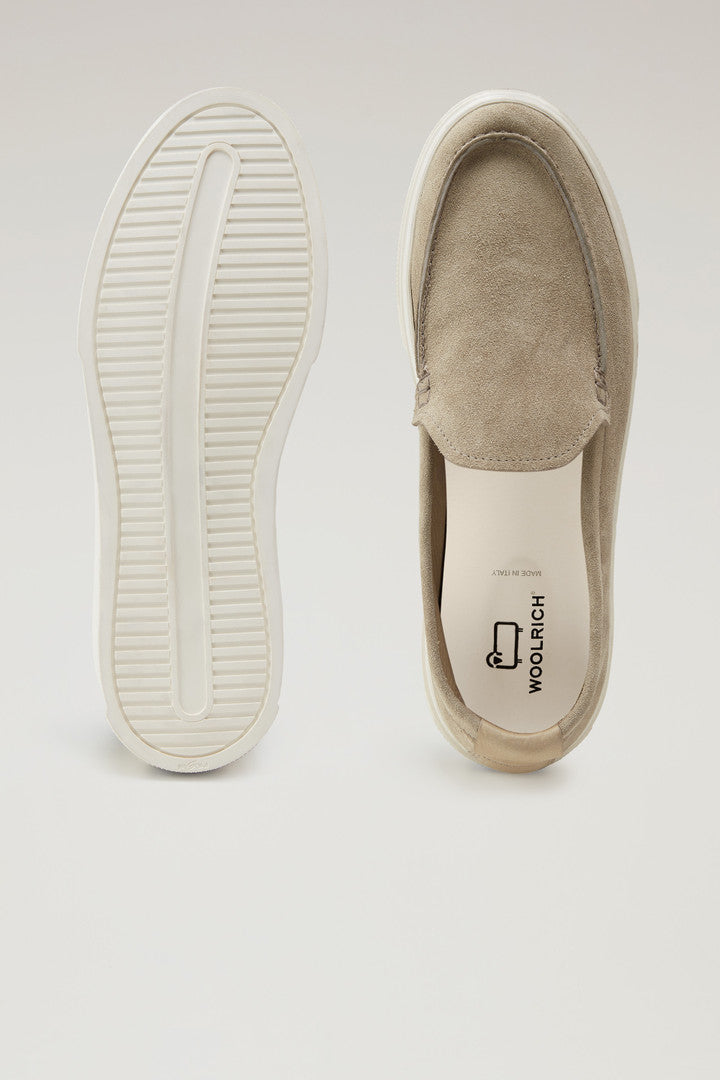 Suede Leather Loafers (Blue) - Detail View 3