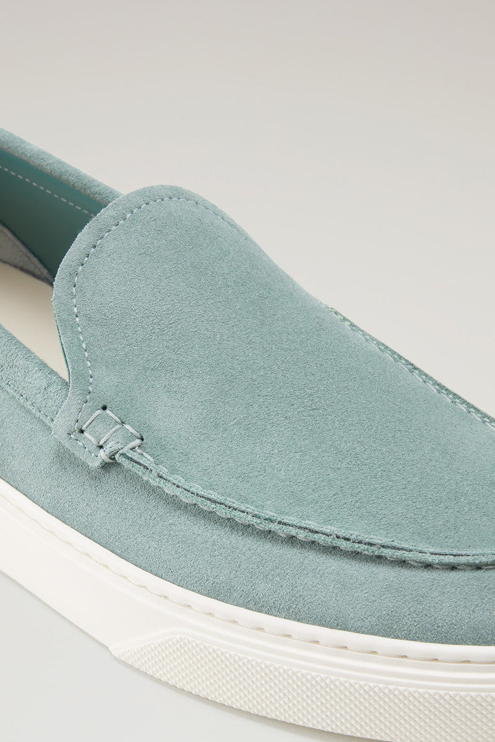 Suede Leather Loafers (Beige) - Detail View 6